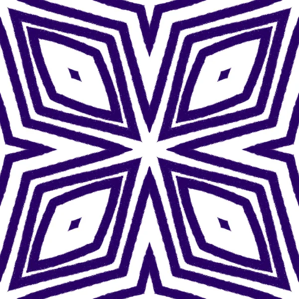 Medaillon Nahtloses Muster Lila Symmetrischer Kaleidoskop Hintergrund Textilfertiger Ekstatischer Druck — Stockfoto