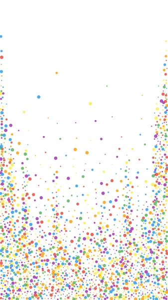 Feestelijke Bewonderenswaardige Confetti Feeststerren Regenboog Confetti Witte Achtergrond Goed Uitziende — Stockvector