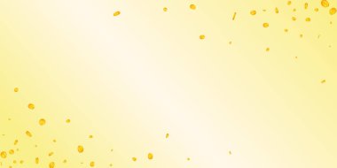 Amerikan dolarları düşüyor. Dağınık Amerikan dolarları getiriliyor. Amerikan parası. Hayali ikramiye, servet ya da başarı konsepti. Vektör illüstrasyonu.