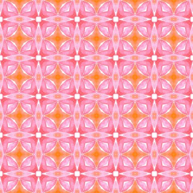 Tekrar eden çizgili el çizgisi sınırı. Turuncu popüler boho şık yaz tasarımı. Çizgili el çizimi tasarımı. Tekstil hazır taze baskı, mayo kumaş, duvar kağıdı, ambalaj..