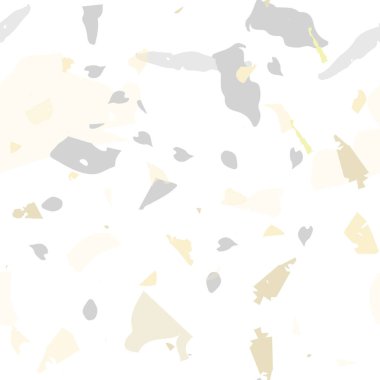 Terrazzo kusursuz desen. İç dekorasyon için minimalist döşeme taşı. Terrazzo pürüzsüz desenli, serin renklerde. Doğal taşlardan, granitten, kuvarstan, mermerden, betondan yapılmış arkaplan. 