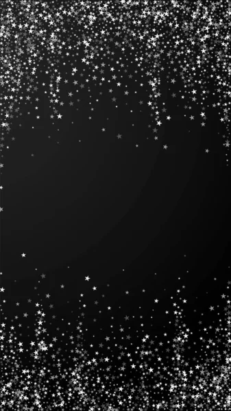 Increíble Caída Estrellas Fondo Navidad Sutiles Copos Nieve Voladores Estrellas — Vector de stock