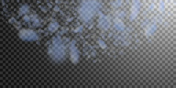 Pétales Fleurs Bleu Clair Tombant Émotionnel Romantique Fleurs Demi Cercle — Image vectorielle
