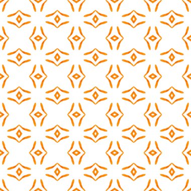Oryantal arabesk el çizimi sınır. Portakal rengi güzel boho şık yaz tasarımı. Tekstil hazır hipnotize baskı, mayo kumaş, duvar kağıdı, ambalaj. Arabesk el çizimi tasarımı.