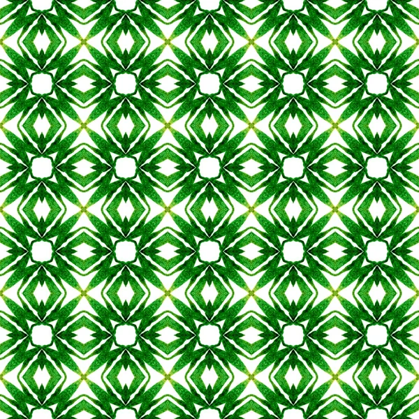 纺织品准备好最佳印花 泳衣面料 包装材料 绿色令人惊奇的时髦夏装设计 时尚的有机绿色边界 有机瓷砖 — 图库照片