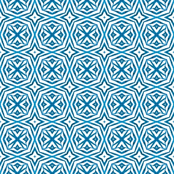 Textilní Konfekce Tkaniny Plavky Tapety Obaly Modré Cenné Boho Elegantní — Stock fotografie