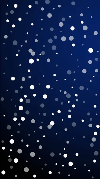 Fond Noël Pois Blancs Flocons Neige Volants Subtils Étoiles Sur — Image vectorielle