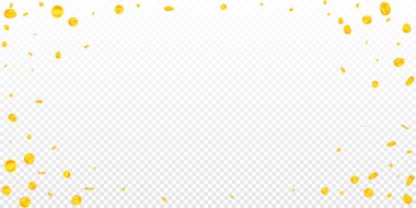 Rus rublesi düşüyor. Canlı, dağınık paralar. Rusya parası. Büyük ikramiye, servet ya da başarı konsepti. Vektör illüstrasyonu.