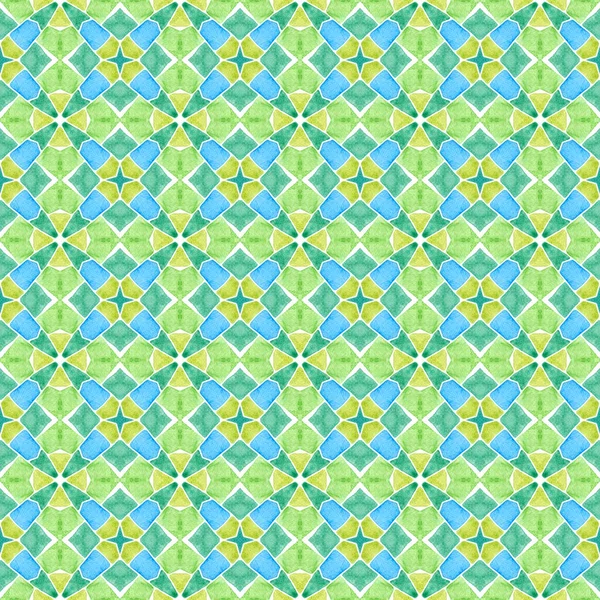 Azulejo Orgánico Verde Notable Diseño Boho Chic Verano Frontera Verde —  Fotos de Stock