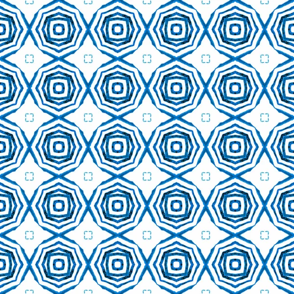 Tekstil Hazır Harika Baskı Mayo Kumaş Duvar Kağıdı Ambalaj Mavi — Stok fotoğraf