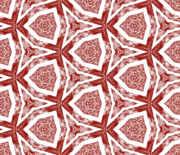 Strukturiertes Streifenmuster Maroon Symmetrischen Kaleidoskop Hintergrund Trendiges Design Mit Strukturierten — Stockfoto