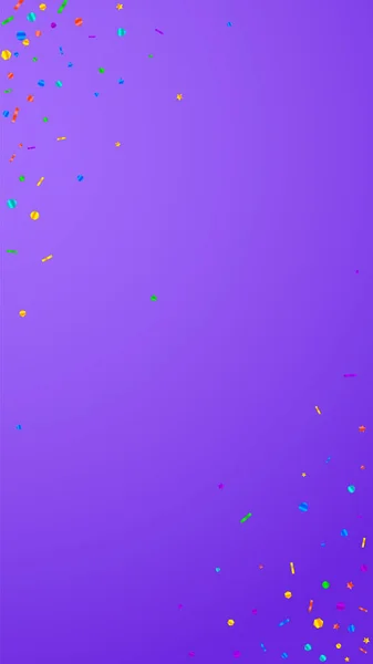 Святкова Цікава Конфетті Святкування Зірок Святкова Конфетті Фіолетовому Фоні Чудовий — стоковий вектор