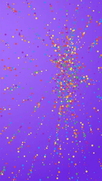 Confeti Festivo Lindo Estrellas Celebración Confiti Alegre Sobre Fondo Violeta — Vector de stock
