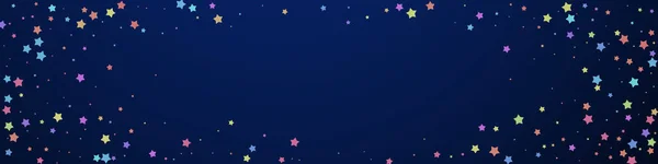 Εορταστική Ζωντανή Κομφετί Αστέρες Της Γιορτής Πολύχρωμα Αστέρια Τυχαία Σκούρο — Διανυσματικό Αρχείο