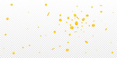 Çin Yuan paraları düşüyor. Yeni saçılmış NY paraları. Çin parası. Hassas ikramiye, servet ya da başarı konsepti. Vektör illüstrasyonu.