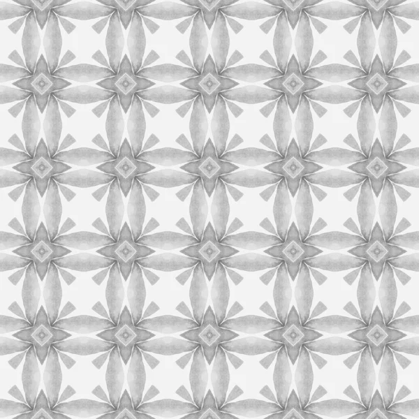 Textile Ready Symmetrical Print Swimwear Fabric Wallpaper Wrapping Black White — Stock Photo, Image