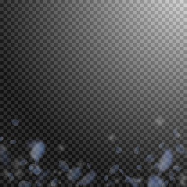 Açık mavi çiçek yaprakları dökülüyor. Sulu romantik çiçek gradyanı. Şeffaf kare arka planda uçan taç yaprakları. Aşk, romantizm kavramı. Klasik düğün davetiyesi.