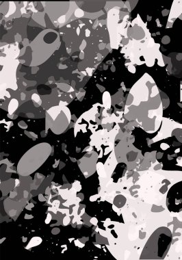 Terrazzo modern soyut şablon. Klasik İtalyan döşemesinin siyah ve pembe dokusu. Taşlardan, granitten, kuvarstan, mermerden, betondan yapılmış arka plan. Venedik terrazzo trend vektör arkaplanı