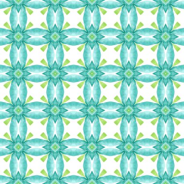 Egzotik, pürüzsüz desen. Yeşil şaşırtıcı boho şık yaz tasarımı. Yaz, egzotik, pürüzsüz sınır. Tekstil hazır güzel baskı, mayo kumaş, duvar kağıdı, ambalaj..