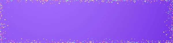 Праздничные Стильные Конфетти Звезды Праздника Красочные Звезды Маленькие Фиолетовом Фоне — стоковый вектор
