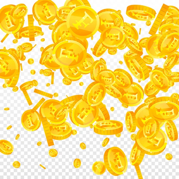 Ελβετικά Φράγκα Πέφτουν Επιπλέον Διάσπαρτα Chf Νομίσματα Ελβετικά Χρήματα Ενεργητικό — Διανυσματικό Αρχείο