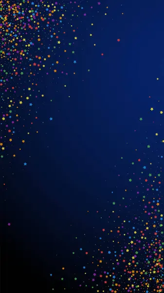 Festive Confettis Fantaisie Des Stars Fête Étoiles Brillantes Enfantines Sur — Image vectorielle