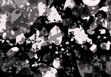 Terrazzo modern soyut şablon. Klasik İtalyan döşemesinin siyah ve bej dokusu. Venedik terrazzo trend vektör arka planı Taşlardan, granitten, kuvarstan, mermerden, betondan yapılmış. 