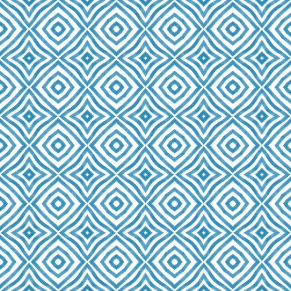 Dokulu çizgili desen. Mavi simetrik kaleydoskop. Tekstil hazır harika baskı, mayo kumaş, duvar kağıdı, ambalaj. Moda desenli çizgiler tasarımı.
