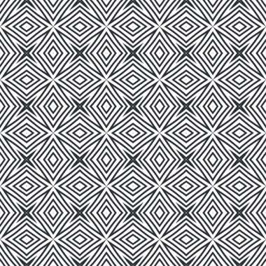 Tekrar eden mayo tasarımı. Siyah simetrik kaleydoskop. Tekstil hazır kalın baskı, mayo kumaş, duvar kağıdı, ambalaj. Yaz şapkası süsleme deseni.