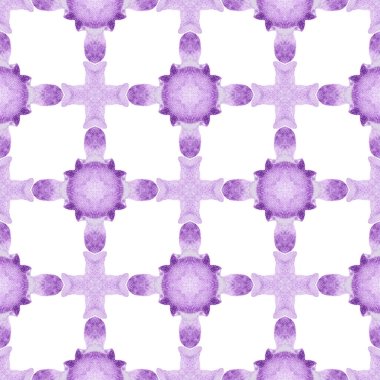 Tropik, pürüzsüz desen. Mor çekici boho şık yaz tasarımı. El çizimi tropikal, pürüzsüz sınır. Tekstil hazır çekici baskı, mayo kumaş, duvar kağıdı, ambalaj..