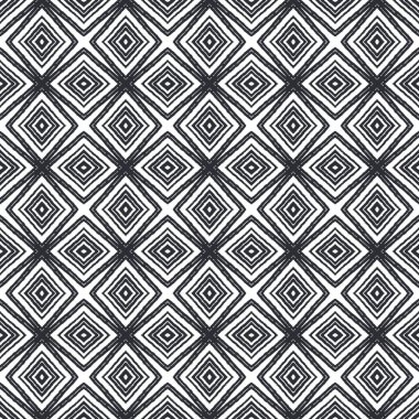 Çizgili el çizimi desen. Siyah simetrik