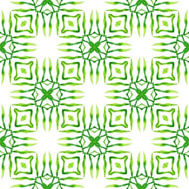 Organik fayans. Yeşil değerli boho şık yaz tasarımı. Tekstil hazır mükemmel baskı, mayo kumaş, duvar kağıdı, ambalaj. Moda organik yeşil kenar.