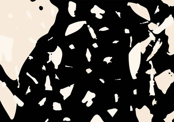 Сучасний Абстрактний Шаблон Терраццо Чорна Зелена Рожева Текстура Класичної Підлоги — стоковий вектор