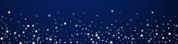 Estrellas Que Caen Azar Fondo Navidad Sutiles Copos Nieve Voladores — Vector de stock
