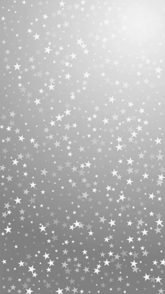 Random Falling Stars Christmas Background Subtle Flying Snow Flakes Stars — Stock Vector