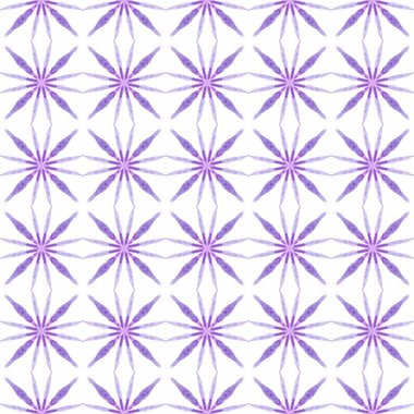 Çizgili el çizimi tasarımı. Mor şaşırtıcı boho şık yaz tasarımı. Tekrar eden çizgili el çizgisi sınırı. Tekstil hazır yaratıcı baskı, mayo kumaş, duvar kağıdı, ambalaj..