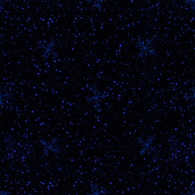 El Mavisi Kar Taneleri, Noellerde kusursuz desen. Siyah Arkaplanda Uçan Kar Taneleri. Çekici tebeşirle çizilmiş kar örtüsü. Harika bir tatil sezonu dekorasyonu..