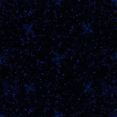 El Mavisi Kar Taneleri, Noellerde kusursuz desen. Siyah Arkaplanda Uçan Kar Taneleri. Çekici tebeşirle çizilmiş kar örtüsü. Güzel bir tatil sezonu dekorasyonu..