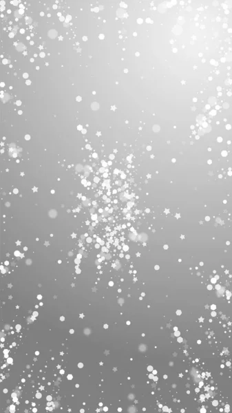 Stelle Magiche Sfondo Natale Fiocchi Neve Volanti Sottili Stelle Sfondo — Vettoriale Stock