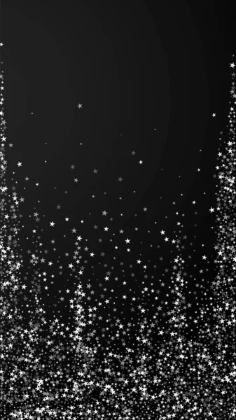 Úžasné Padající Hvězdy Vánoční Pozadí Jemné Létající Sněhové Vločky Hvězdy — Stockový vektor