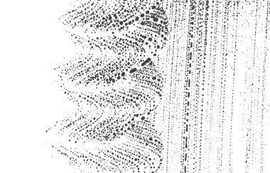 Grunge dokusu. Kederli siyah gri iz. Harika bir geçmiş. Gürültü iğrenç grunge dokusu. Olağanüstü sanatsal bir yüzey. Vektör illüstrasyonu.