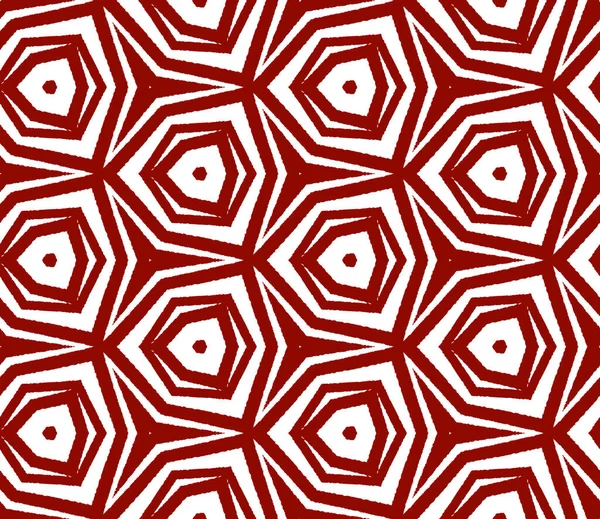 Exotický Bezproblémový Vzor Maroon Symetrické Kaleidoskop Pozadí Letní Plavky Exotický — Stock fotografie