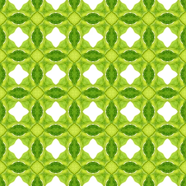 Patrón Acuarela Chevron Verde Hechizante Diseño Boho Chic Verano Verde — Foto de Stock