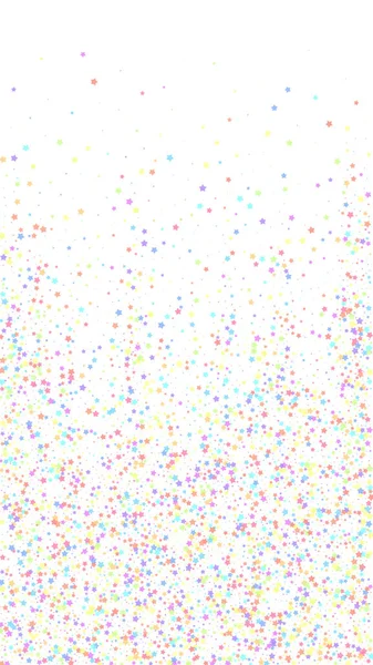 Festivo Soberbo Confete Estrelas Celebração Estrelas Coloridas Pequenas Sobre Fundo — Vetor de Stock