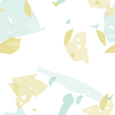 Terrazzo kusursuz desen. Pastel Venedik kaldırım taklidi fayans. Doğal taşlardan, granitten, kuvarstan, mermerden, betondan yapılmış arka plan. Terrazzo pürüzsüz desenli serin renklerde. 