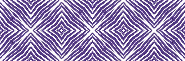 雪佛龙条纹无缝边界 紫色对称万花筒背景 几何雪弗龙条纹图案 背景设计中有利的装饰元素 — 图库照片