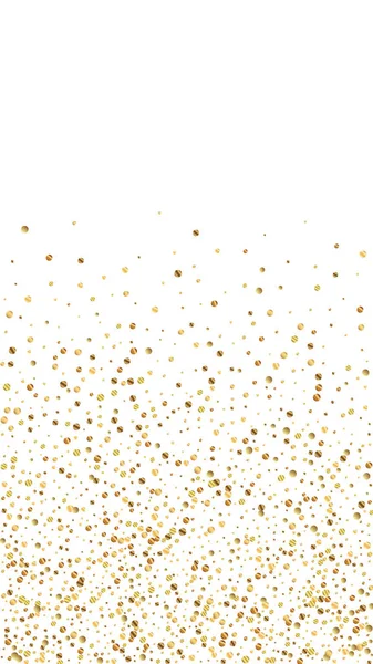 Confete Majestoso Festivo Estrelas Celebração Confeitaria Dourada Sobre Fundo Branco — Vetor de Stock
