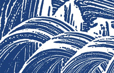 Grunge dokusu. Üzüntü çivit pürüzü. Duygusal bir geçmiş. Gürültü iğrenç grunge dokusu. Sanatsal sanatsal yüzey. Vektör illüstrasyonu.