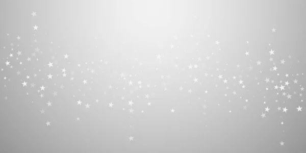 Случайное Падение Звезд Рождественский Фон Тонкие Летящие Снежинки Звезды Светло — стоковый вектор