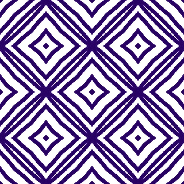 メダリオンのシームレスなパターン 紫色の対称万華鏡の背景 水彩メダリオンシームレスタイル 繊維準備ができて著名な印刷 水着生地 — ストック写真